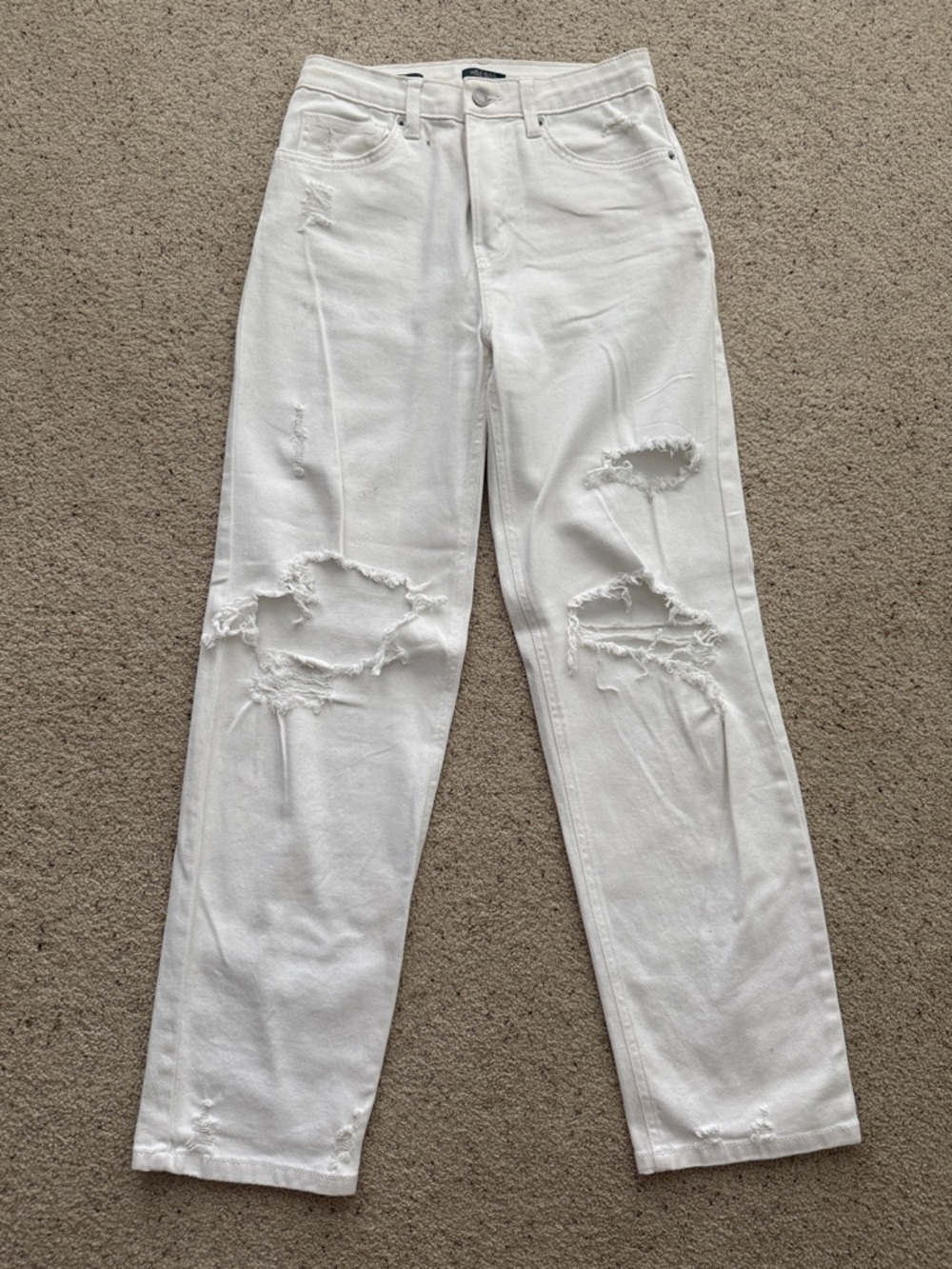 wild fable White High-Rise Dad Jeans